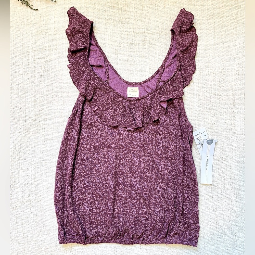 NWT O’Neil Geneva Ruffle Tank - Picture 2 of 6